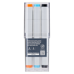 Marker Basis-Set mit 12 Farben in der Gruppe Stifte / Künstlerstifte / Marker bei Pen Store (103255)