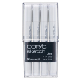 Sketch 12er-Set CG Cool Grey in der Gruppe Stifte / Künstlerstifte / Marker bei Pen Store (103311)