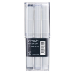 Sketch 12er-Set CG Cool Grey in der Gruppe Stifte / Künstlerstifte / Marker bei Pen Store (103311)