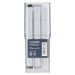 Classic 12er-Set Toner Gray in der Gruppe Stifte / Künstlerstifte / Marker bei Pen Store (103318) Classic 12er-Set Toner Gray in der Gruppe Stifte / Künstlerstifte / Marker bei Pen Store (103318)