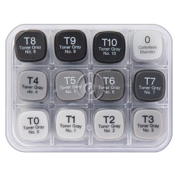 Classic 12er-Set Toner Gray in der Gruppe Stifte / Künstlerstifte / Marker bei Pen Store (103318) Classic 12er-Set Toner Gray in der Gruppe Stifte / Künstlerstifte / Marker bei Pen Store (103318)