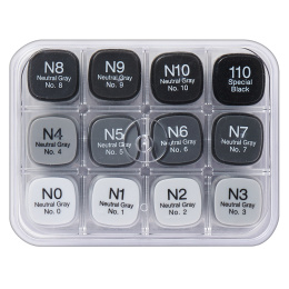 Classic 12er-Set Neutral Grey in der Gruppe Stifte / Künstlerstifte / Marker bei Pen Store (103319)