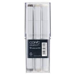Sketch 12er-Set Warm Grey in der Gruppe Stifte / Künstlerstifte / Marker bei Pen Store (103503)