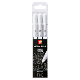 Gelly Roll Basic White 3er-Pack Fine in der Gruppe Stifte / Schreiben / Gelschreiber bei Pen Store (103535)