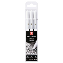 Gelly Roll Basic White 3er-Pack in der Gruppe Stifte / Schreiben / Gelschreiber bei Pen Store (103538)