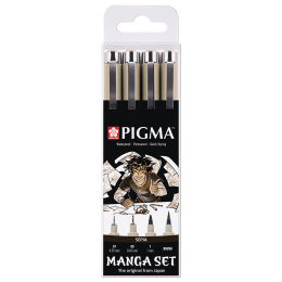 Pigma Sepia Manga 4er-Set in der Gruppe Stifte / Schreiben / Gelschreiber bei Pen Store (103540)