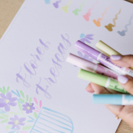 Ecoline Brush Pen Pastel 5er-Set in der Gruppe Stifte / Künstlerstifte / Pinselstifte bei Pen Store (103709)