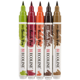 Ecoline Brush Pen Autumn 5er-Set in der Gruppe Stifte / Künstlerstifte / Pinselstifte bei Pen Store (103711)