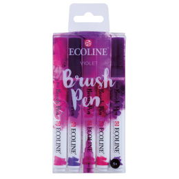 Ecoline Brush Pen Violet 5er-Set in der Gruppe Stifte / Künstlerstifte / Pinselstifte bei Pen Store (103716)