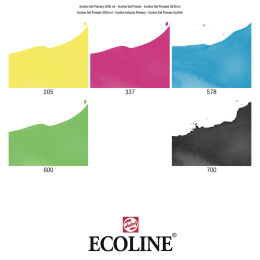 Ecoline Aquarellfarbe Primary 5er-Set in der Gruppe Künstlerbedarf / Künstlerfarben / Aquarell bei Pen Store (103782)