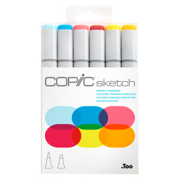 Sketch 6er-Pack Perfect Primaries in der Gruppe Stifte / Künstlerstifte / Marker bei Pen Store (103859)