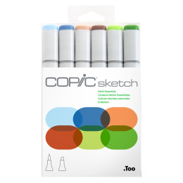 Sketch 6er-Pack Earth Essentials in der Gruppe Stifte / Künstlerstifte / Marker bei Pen Store (103861)