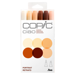 Ciao 6er-Pack Portrait in der Gruppe Stifte / Künstlerstifte / Marker bei Pen Store (103866)