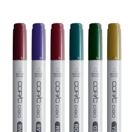 Ciao 6er-Pack Jewel Tones in der Gruppe Stifte / Künstlerstifte / Marker bei Pen Store (103870)