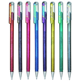 Dual Metallic Hybrid Gel Pen Black + Metallic Red in der Gruppe Stifte / Schreiben / Gelschreiber bei Pen Store (104615)