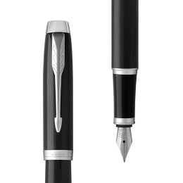 IM Black/Chrome Füllfederhalter in der Gruppe Stifte / Fine Writing / Füllfederhalter bei Pen Store (104667_r)