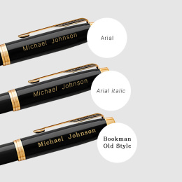 IM Black/Gold Füllfederhalter in der Gruppe Stifte / Fine Writing / Füllfederhalter bei Pen Store (104670_r) IM Black/Gold Füllfederhalter in der Gruppe Stifte / Fine Writing / Füllfederhalter bei Pen Store (104670_r)