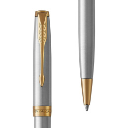 Sonnet Steel/Gold Kugelschreiber in der Gruppe Stifte / Fine Writing / Kugelschreiber bei Pen Store (104699)