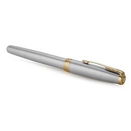 Sonnet Steel/Gold Füllfederhalter in der Gruppe Stifte / Fine Writing / Füllfederhalter bei Pen Store (104700_r)