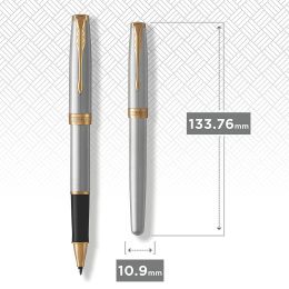 Sonnet Steel/Gold Tintenroller in der Gruppe Stifte / Fine Writing / Tintenroller bei Pen Store (104790)
