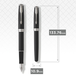 Sonnet Black/Chrome Füllfederhalter in der Gruppe Stifte / Fine Writing / Füllfederhalter bei Pen Store (104803)