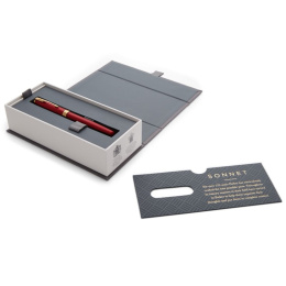 Sonnet Red/Gold Füllfederhalter Medium in der Gruppe Stifte / Fine Writing / Füllfederhalter bei Pen Store (104827)