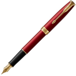 Sonnet Red/Gold Füllfederhalter Medium in der Gruppe Stifte / Fine Writing / Füllfederhalter bei Pen Store (104827)