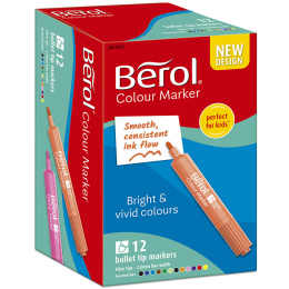 Color Marker Bullet Tip 12er-Pack (ab 3 Jahren) in der Gruppe Kids / Stifte für Kinder / Filzstifte für Kinder bei Pen Store (104844)