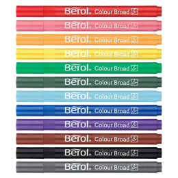 Colour Broad Tip 12er-Pack (ab 3 Jahren) in der Gruppe Kids / Stifte für Kinder / Filzstifte für Kinder bei Pen Store (104845)