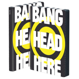 Notebook Graphic L – Bang Head Here in der Gruppe Papier & Blöcke / Schreiben und Notizen / Notizbücher bei Pen Store (104865)