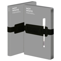 Notebook Not White L Light – Grey in der Gruppe Papier & Blöcke / Schreiben und Notizen / Notizbücher bei Pen Store (104882)
