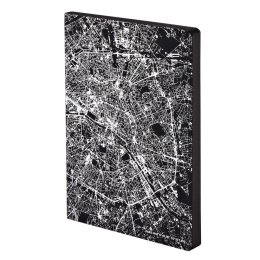 Notebook Graphic Traveller – Nightflight Paris Silver in der Gruppe Papier & Blöcke / Schreiben und Notizen / Notizbücher bei Pen Store (104889)