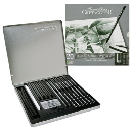 Black Box Zeichenkohle-Set in der Gruppe Künstlerbedarf / Buntstifte und Bleistifte / Grafit- und Bleistifte bei Pen Store (105033)