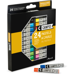 Campus Ölpastellkreide 24er-Set in der Gruppe Künstlerbedarf / Buntstifte und Bleistifte / Pastellkreiden bei Pen Store (106246)