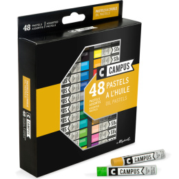 Campus Ölpastellkreide 48er-Set in der Gruppe Künstlerbedarf / Buntstifte und Bleistifte / Pastellkreiden bei Pen Store (106256)