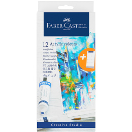Acrylfarbe 12er-Set in der Gruppe Künstlerbedarf / Künstlerfarben / Acrylfarbe bei Pen Store (106519)