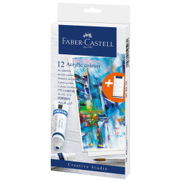 Acrylfarbe 12er-Set in der Gruppe Künstlerbedarf / Künstlerfarben / Acrylfarbe bei Pen Store (106519)