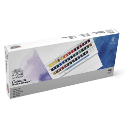 Cotman Aquarellfarbe Studio Set 45 1/2-Näpfe in der Gruppe Künstlerbedarf / Künstlerfarben / Aquarell bei Pen Store (107242)