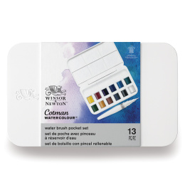 Cotman Aquarellfarben-Set Water Brush Pen 12 1/2-Näpfe in der Gruppe Künstlerbedarf / Künstlerfarben / Aquarell bei Pen Store (107245)