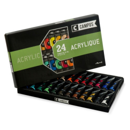 Acrylfarbenset Campus 24 × 21 ml Tuben in der Gruppe Künstlerbedarf / Künstlerfarben / Acrylfarbe bei Pen Store (107971)
