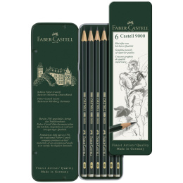 Bleistift Castell 9000 6er-Set in der Gruppe Stifte / Schreiben / Bleistifte bei Pen Store (109013)