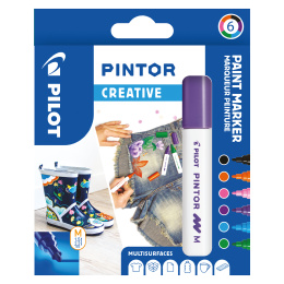 Pintor Medium 6er-Etui Creative in der Gruppe Stifte / Künstlerstifte / Marker bei Pen Store (109491)