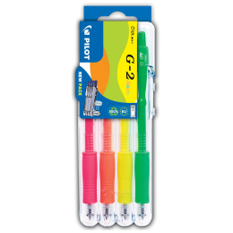 G2 2GO 4er-Set Neon in der Gruppe Stifte / Schreiben / Gelschreiber bei Pen Store (109754)