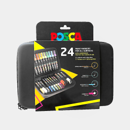Marker 24er-Set Rubbercase in der Gruppe Stifte / Künstlerstifte / Marker bei Pen Store (110396)