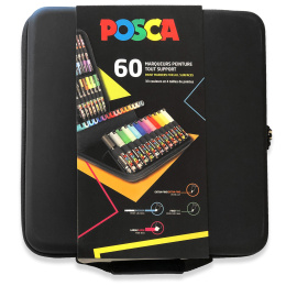 Posca Marker 60er-Set Rubbercase in der Gruppe Stifte / Künstlerstifte / Marker bei Pen Store (110397)