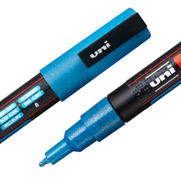 Posca PC-3M Glitter Blue tones 4er-Set in der Gruppe Stifte / Künstlerstifte / Marker bei Pen Store (110417)