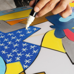 Posca Marker White - Set of 8 in der Gruppe Stifte / Künstlerstifte / Marker bei Pen Store (110419)