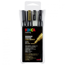 Posca PC-3M Metallic 4er-Set in der Gruppe Stifte / Künstlerstifte / Marker bei Pen Store (110421)