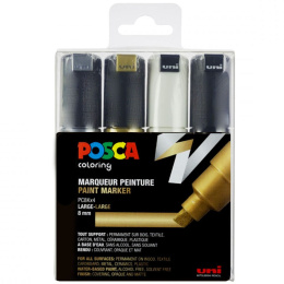 Posca PC-8K Metallic 4er-Set in der Gruppe Stifte / Künstlerstifte / Marker bei Pen Store (110422)