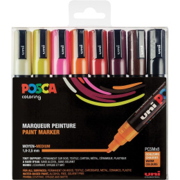 Posca PC-5M Warm Colours 8er-Set in der Gruppe Stifte / Künstlerstifte / Marker bei Pen Store (110428)